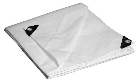 Dry Top 31620 Multi-Purpose Heavy Duty Poly Tarp, 16x20 Feet, White