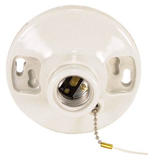 Lamp Holder, 250W, 250V, White