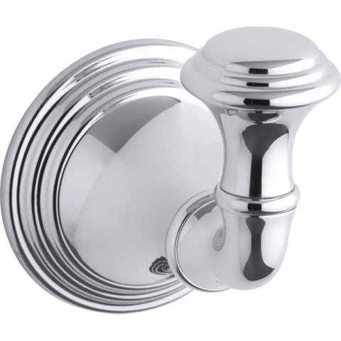 KOHLER K-10555-CP Devonshire Robe Hook, Elegant Finish, Easy to Install, Durable Construction, Polished Chrome