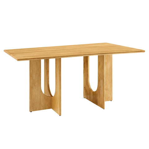 Modway EEI-6593-OAK Rivian Rectangular 70" Wood Dining Table, Oak