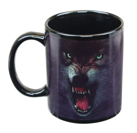 JUST FUNKY Growling Wolf 11oz Coffee Mug