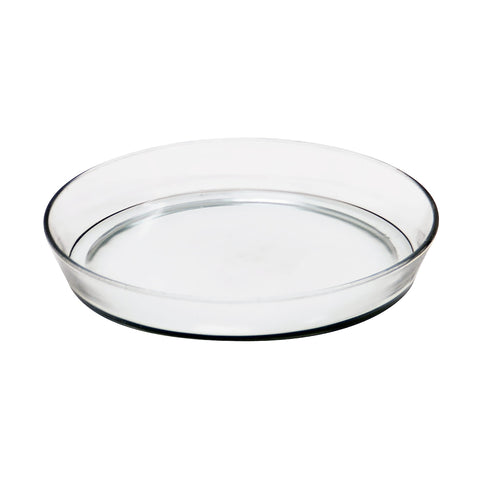 Round Glass Tray, 10 1/2-in