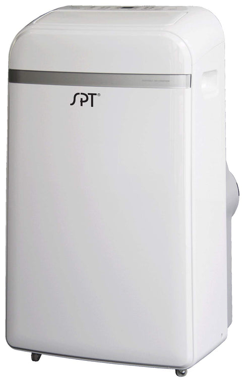 SPT WA-S1032E 13,500BTU Portable Air Conditioner – Cooling (SACC: 10,300BTU), with Cooling, Dehumidifying, Fan, White, Remote Control, 24-hr Timer, for 300-350 sq. ft. 18.39"W x 15.63"D x 30.12"H