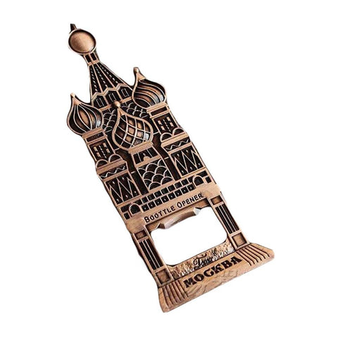 Koala Superstore Vintage Castle Shape Metal Bottle Opener Handcraft Beer Bottle Opener Tin Alloys