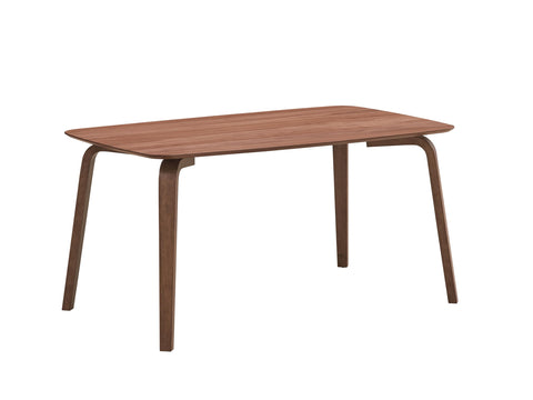 Acme Furniture Casson Rectangular Rubberwood Dining Table in Walnut