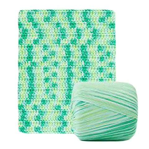 Pigeon Fleet 1 Skein DIY Crochet Handbag Knitting Yarn Space Dye Yarn Lace Yarn Green Yarn