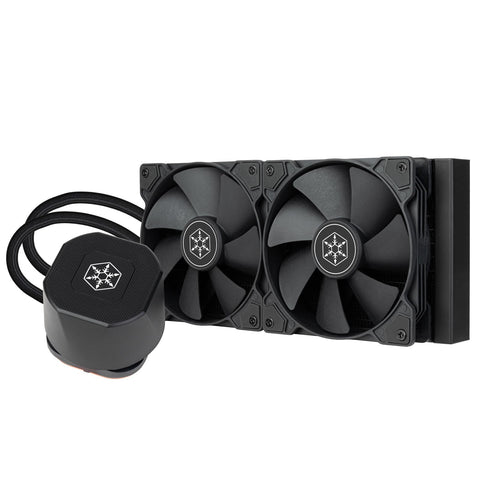 AIO CPU liquid cooling/BK/Dual 120mm PWM fan/CF pump/Universal Intel & AMD socket solution