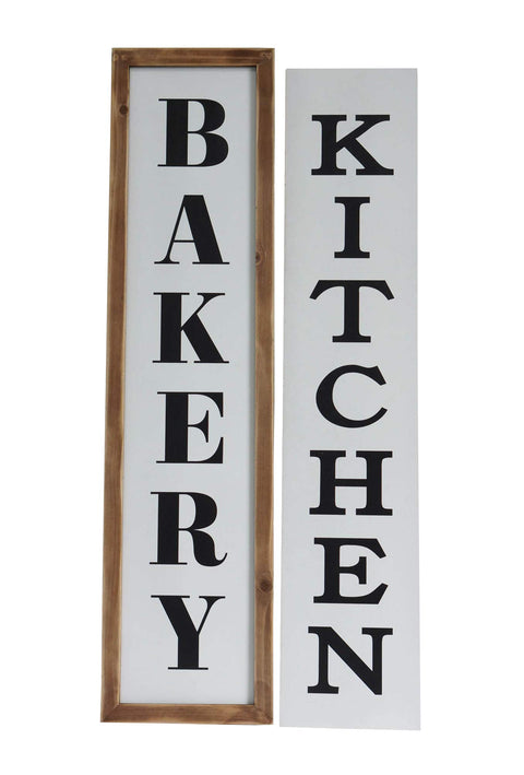 36 inches Interchangeable and Reversible Kitchen Wall Sign Combo