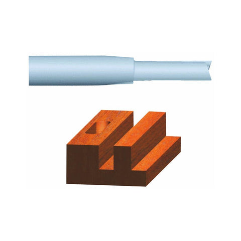 Vermont American 23107 1/2-by-1-1/4-Inch Carbide Tipped Straight Router Bit, 2-Flute 1/4-Inch Shank