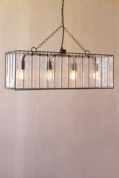 Kalalou CQ7421 Pendant, Clear, Black, Bronze