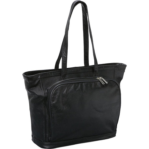 Amerileather Cosmopolitan Leather Tote (#1825-0245) (Black)