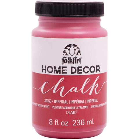 FolkArt Home Decor Water Based Chalk Furniture & Craft Paint in Assorted Colors, 8 ounce, Imperial