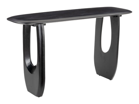 Arasan Console Table Black, Black Console Table, Modern Style, Painted Acacia Wood Rectangular Shape Tabletop, Acacia Wood, Indoor Living, 55.1" W x 18.1" D x 29.9" H