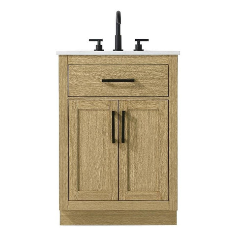 Elegant Kitchen and Bath Alden 24" Single Bathroom Vanity in Honey Brown