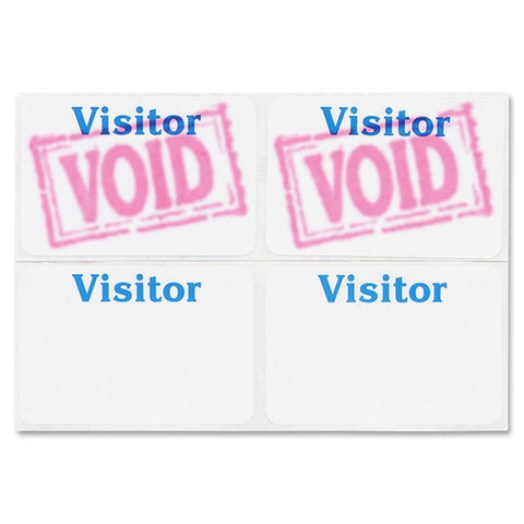 C-Line Time's Up! Self-Expiring 1-Day Visitor Badges, 3 x 2 Inches, 100 per Box (97005)