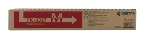 Kyocera TK-8327M Magenta Toner Cartridge, + Waste Toner Container 12000 Yield
