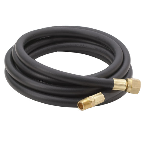 Bayou Classic 7908, 8-Ft. High Pressure LPG Hose, 1/4" MNPT x 3/8" Female Flare Swivel, 350-PSI Maximum Use