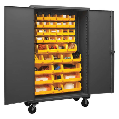 Durham HDCM48-42-95 Bin Cabinet, 80" Overall Height, 48" Overall Width, Total Number of Bins 42