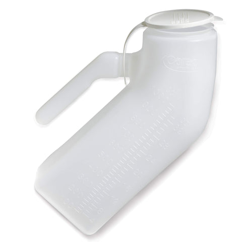 Carex Portable Urinal For Men - Male Urinal and Travel John - Plastic Urinal