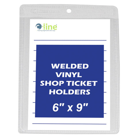 C-Line Vinyl Shop Ticket Holders, Both Sides Clear, 6 x 9 Inches, 50 per Box (80069)