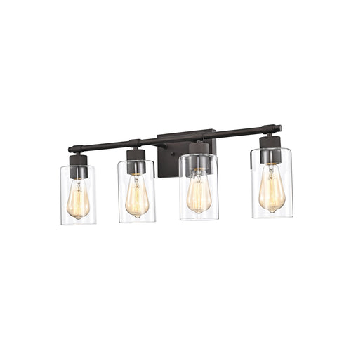 Chloe Lighting Mercy Contemporary 4 Light Rubbed Bronze Bath Vanity Fixture 27" Width