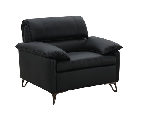Eilene Chair Black Top Grain Leather