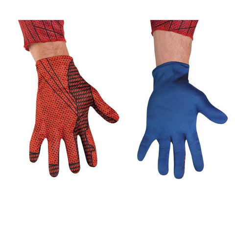 Disguise Costumes The Amazing Spider-Man 3D Movie Adult Gloves, Red/Blue, One Size