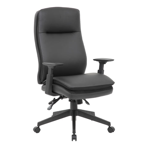 Boss Office Products Executive High Back Chair with Adjustable Arms