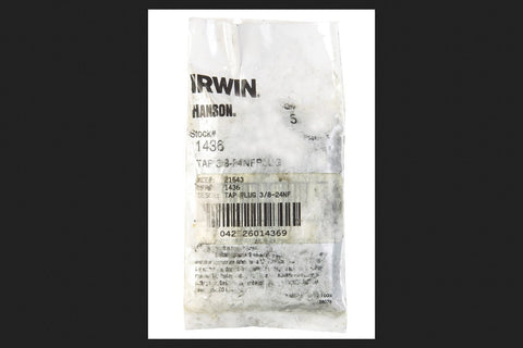 TAP PLUG 3/8"-24NF B