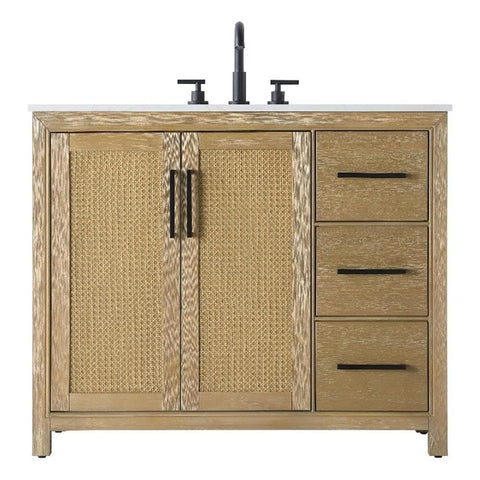 Alina Bathroom Vanity Linen Oak