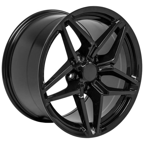 OE Wheels LLC CV31-17110-5475-50B Black Wheel Painted (17 x 11. inches /5 x 120 mm, 50 mm Offset)