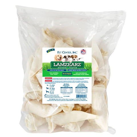 PCI Pet Center Inc Lamzearz - 10 Pack of Premium Lamb Ear Dog Treats