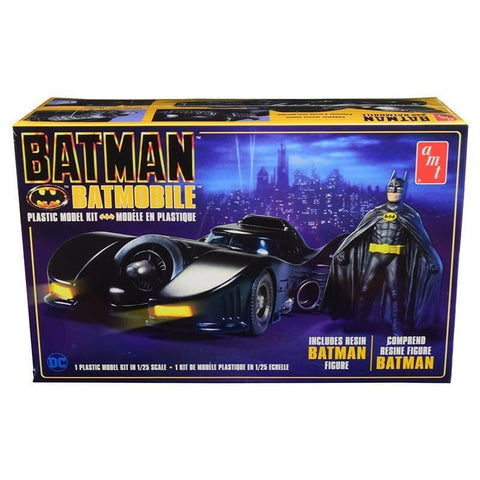 Skill 2 Model Kit with Resin Batman Figurine Batman (1989) 1/25 Scale Model by AMT AMT1107M