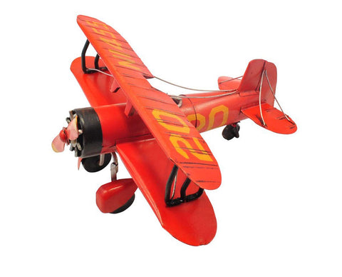 Cheung's JA-0054 1933 G5 Bi Plane, Multicolored