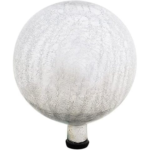 Oakestry G12-S-C Gazing Globe Decorative Gazing Globe Ball Glass Mirror Polished Hollow Reflective Garden Sphere for Home Garden Lawn Outdoor and Yard 12 Inch Silver