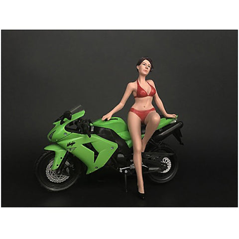 American Diorama Hot Bike Model Elizabeth Figurine for 1/12 Scale Motorcycle Models