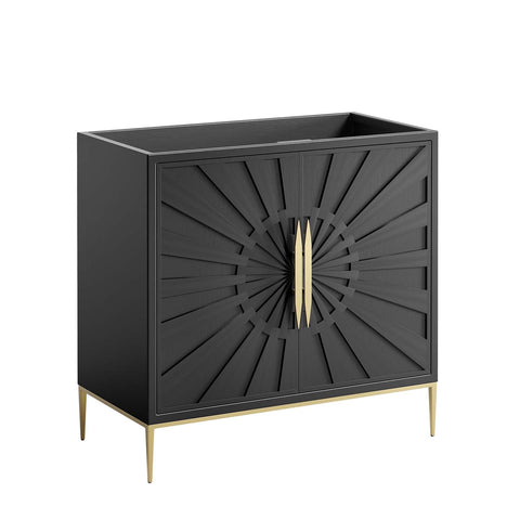Modway Awaken Bathroom Vanity Cabinet, 36", Black