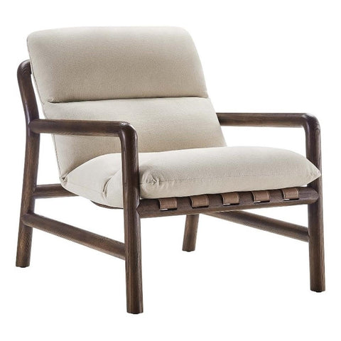 Modway EEI-6766-DUN-WAL Paxton Wood Sling Chair, Dune Fabric Walnut