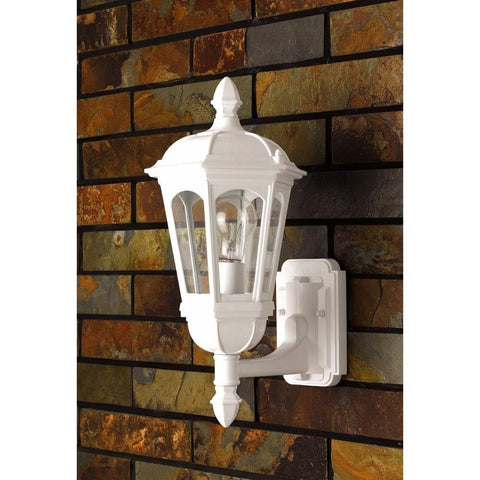 Cal Lighting OL-136WU-WH Transitional 120V,E27,60W,8 1/4X16 3/4X9 1/4,Alu in White Finish,