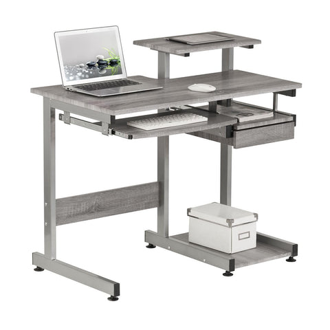 Techni Mobili Complete Computer Workstation Desk  Gray