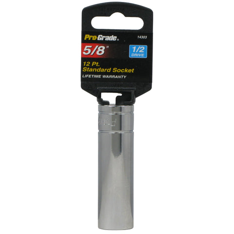 Pro-Grade 14303 1/2-Inch Drive with 12 Point Deep 5/8-Inch Socket