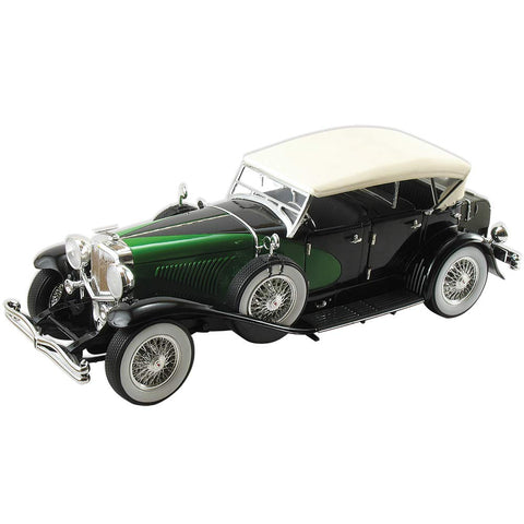 1934 Duesenberg Black/green 1:18 Scale Diecast Model