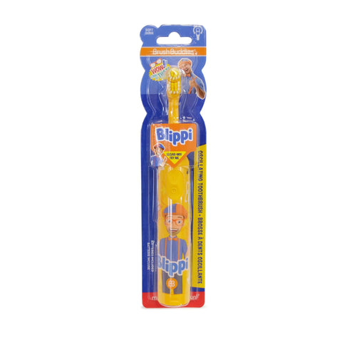 Brush Buddies Blippi Electric Toothbrush for Kids Battery Operated Toddler Toothbrush for Boys and Girls Ages 4-7 – Soft Bristles – Fun Cartoon Design – Dentist Recommended – 1 Pack