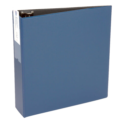 Avery Economy 3 Ring Binder, 3" Round Rings, Label Holder, 1 Blue Binder (04600)