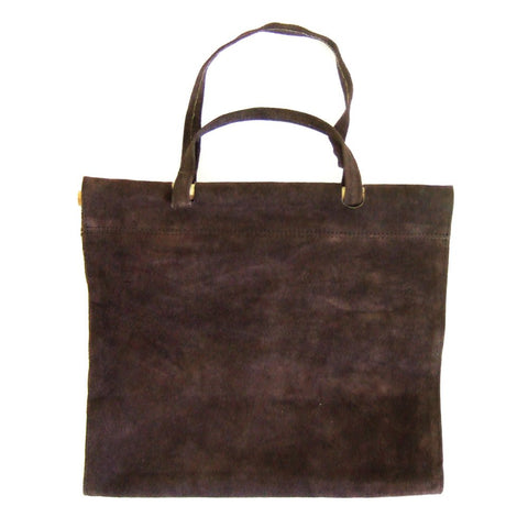 Minuteman International Suede Log Carrier Tote, Brown