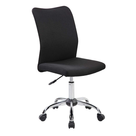 Techni Mobili Modern Armless Task Chair. Color: Black