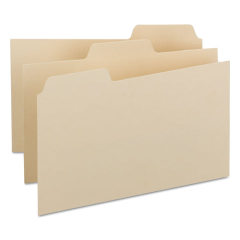 Card Guide, Plain 1/3-Cut Tab (Blank), 5"H x 8"W, Manila, 100 per Box (57030)