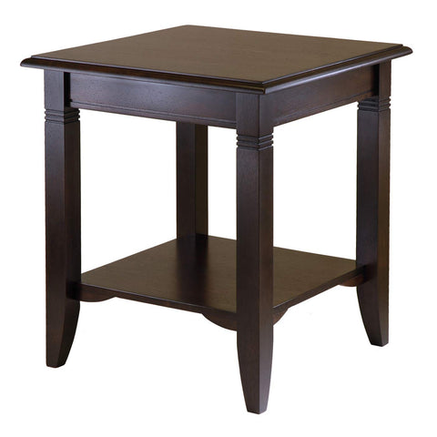 Winsome Nolan End Table, for Living Room, Bedroom, Cappuccino