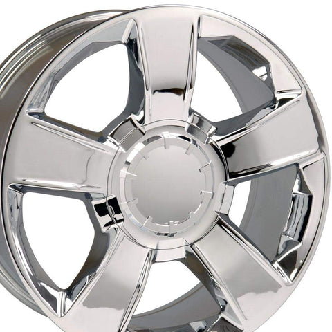 OE Wheels CV79 20 Inch Rim Fits Tahoe Style 6x139.7 20x8.5 Chrome - Hollander 5651 (1)