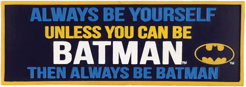 Spoontiques Batman Desk Sign, Black, 2.75 diameter x 1 width x 7.75 height inches